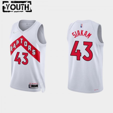 Dres Toronto Raptors Pascal Siakam 43 Nike 2021-22 Association Edition 75th Anniversary Diamond Swingman - Dječji Dres Toronto Raptors Pascal Siakam 43 Nike 2021-22 Association Edition 75th Anniversary Diamond Swingman - Dječji